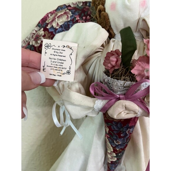 Handmade Ozarks Country Hanging Victorian Angel - Picture 4 of 10